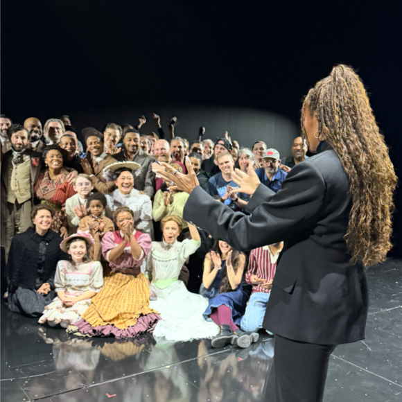 First Lady Michelle Obama pays a visit to Ragtime.