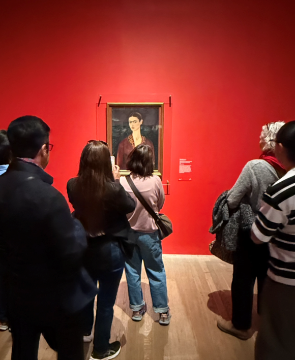 Sold out Frida Kahlo exhibition at The Tate, London.