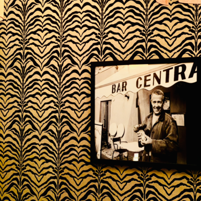 Joe Allen photographed at the Italian Bar Centrale.