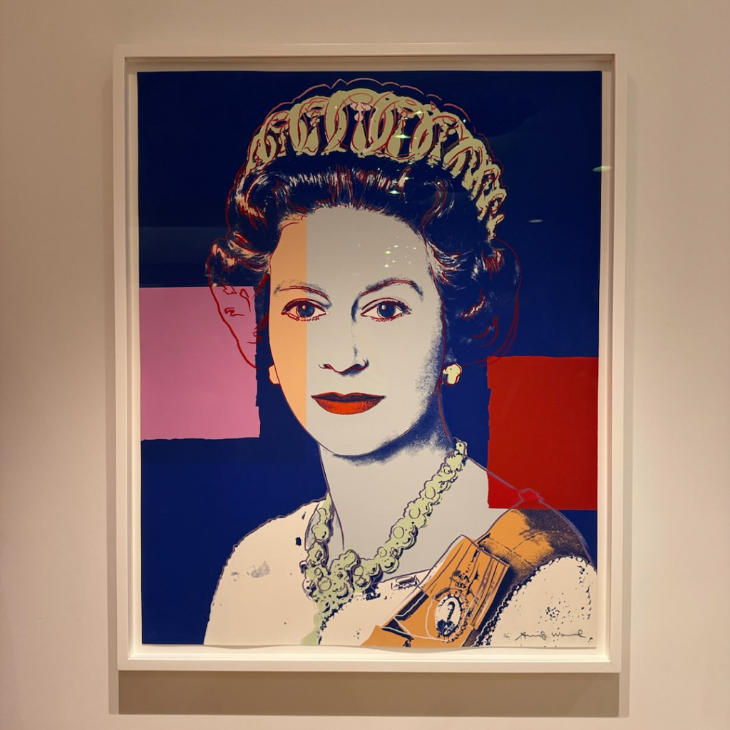 A Warhol at the UN British Residence honoring the late Queen Elizabeth II.