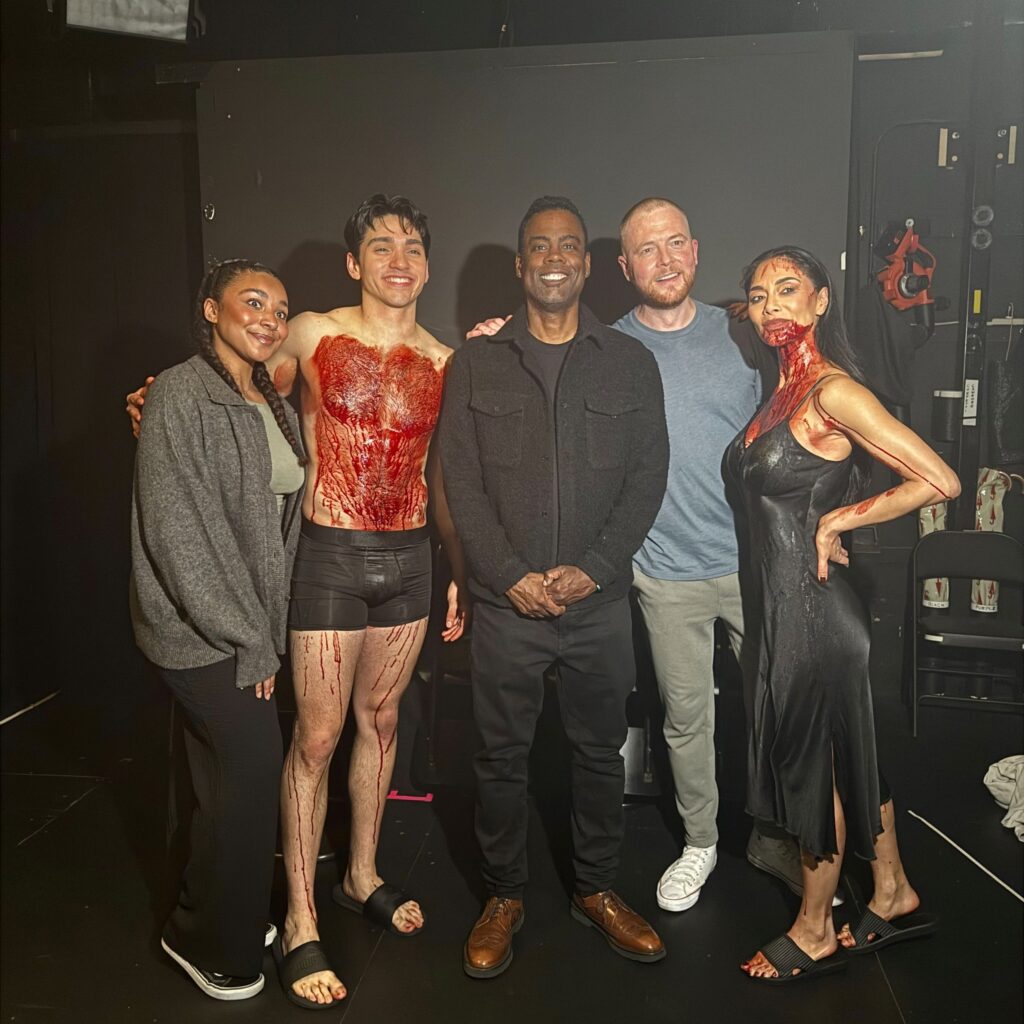 Chris Rock enters the Blvd.