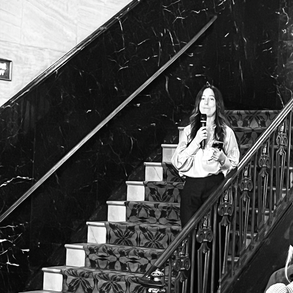 The wonderful Nicole Kastrinos. Farewell, Jujamcyn, hello Lincoln Center.