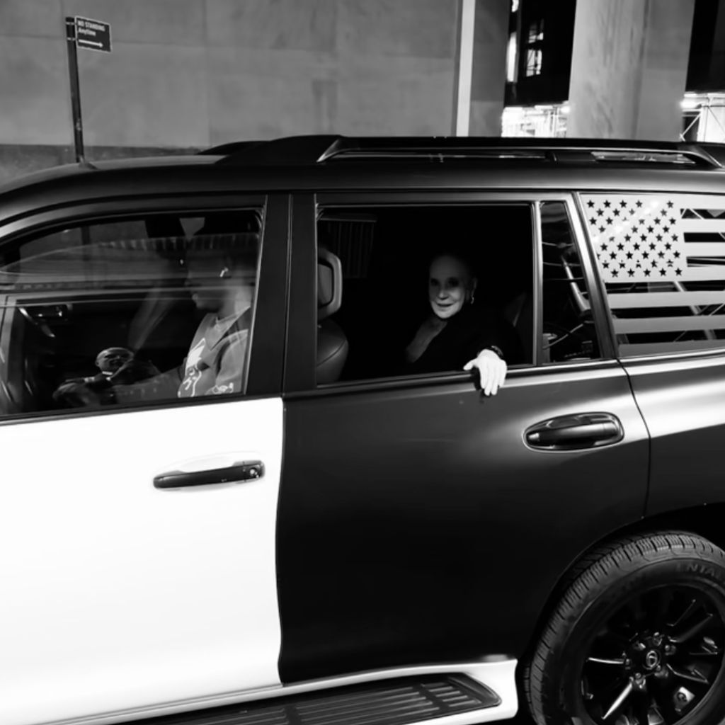 Cindy Adams on the move.