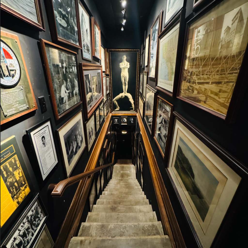 The stairway to a secret room