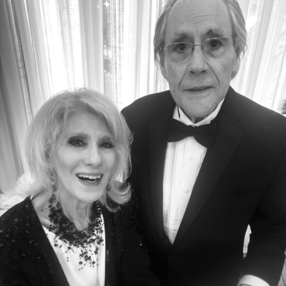 Jamie deRoy and the legendary Robert Klein. (They were playing his song at the Library!)