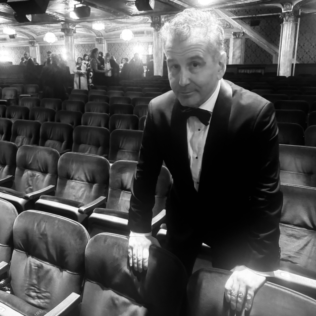 David Cromer taking a moment pre-show.