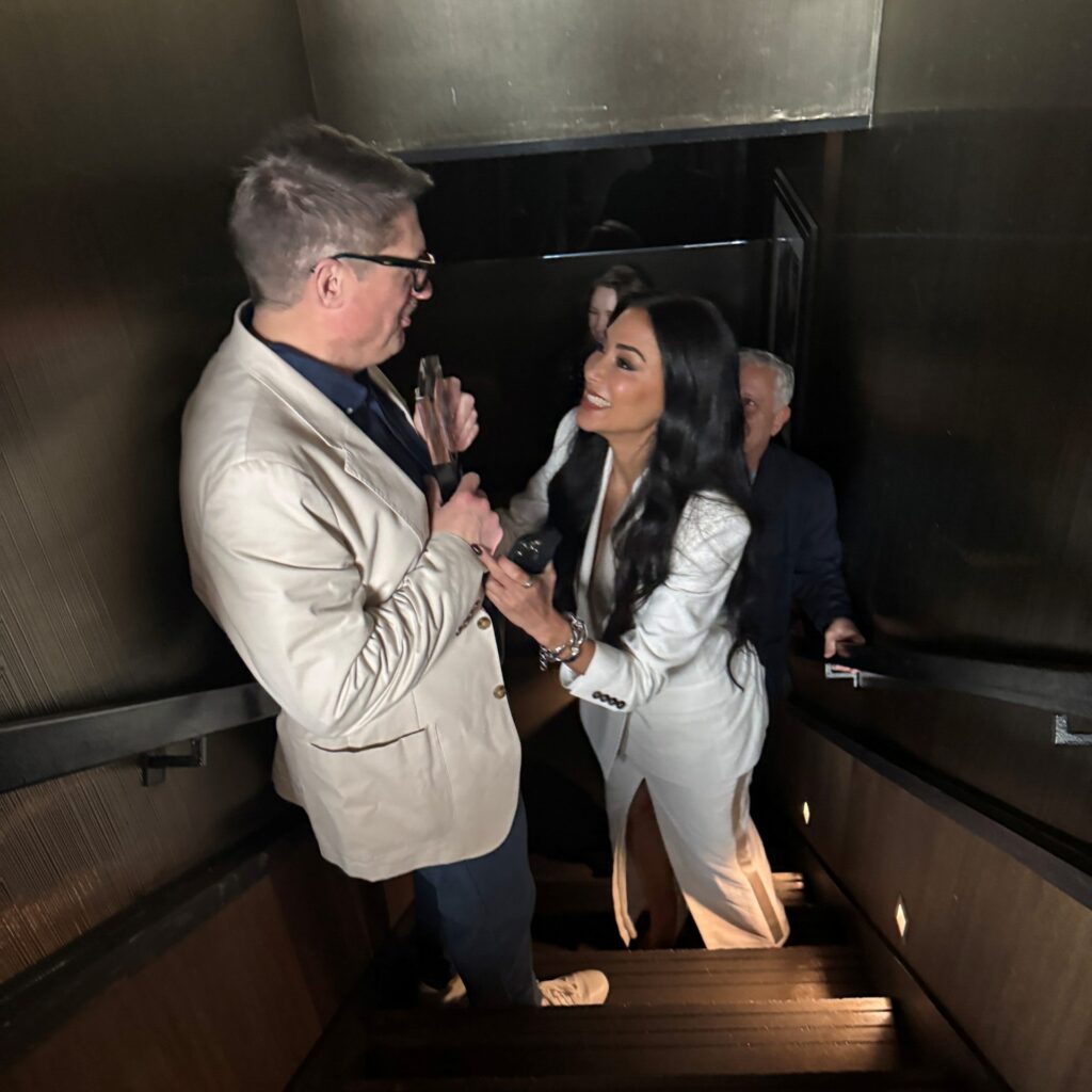 Nicole Scherzinger and Christopher Sieber meet-cute at Broadway.com’s Audience Choice Awards