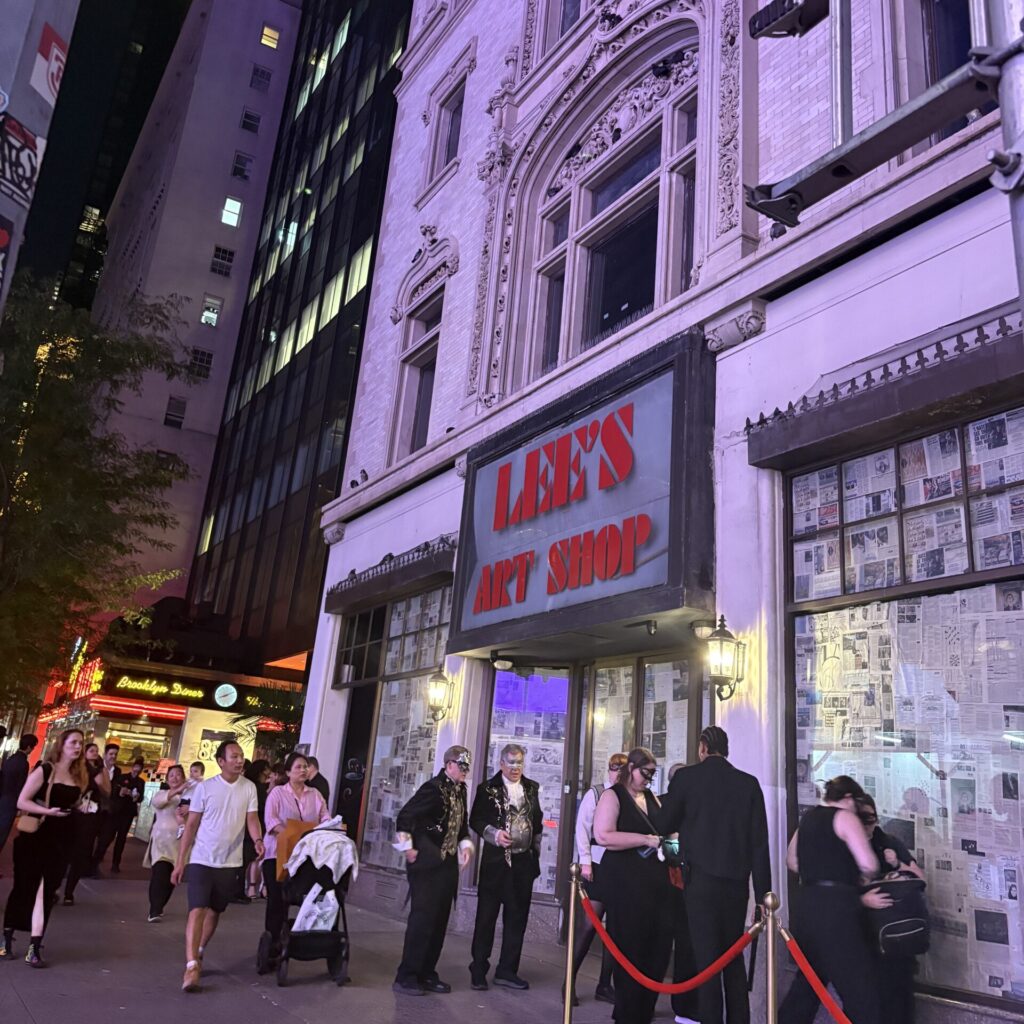 Wonder what’s going on behind the doors at Lee’s Art Shop.