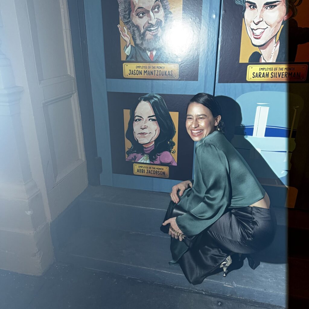 Ilana Glazer supporting her “Broad City” co-star Abbi Jacobson in All Out: Comedy About Ambition.