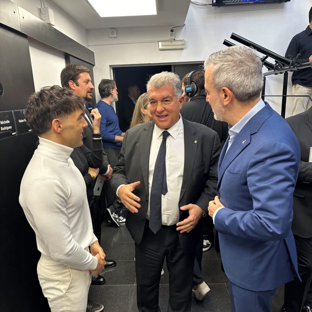 The great Antonio Diaz / El Mago Pop with the President of Catalunya and the Mayor of Barcelona.