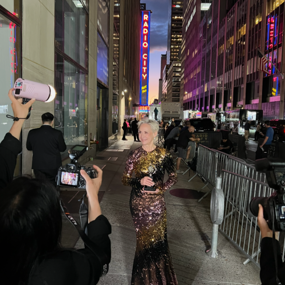 The view from outside Radio City.