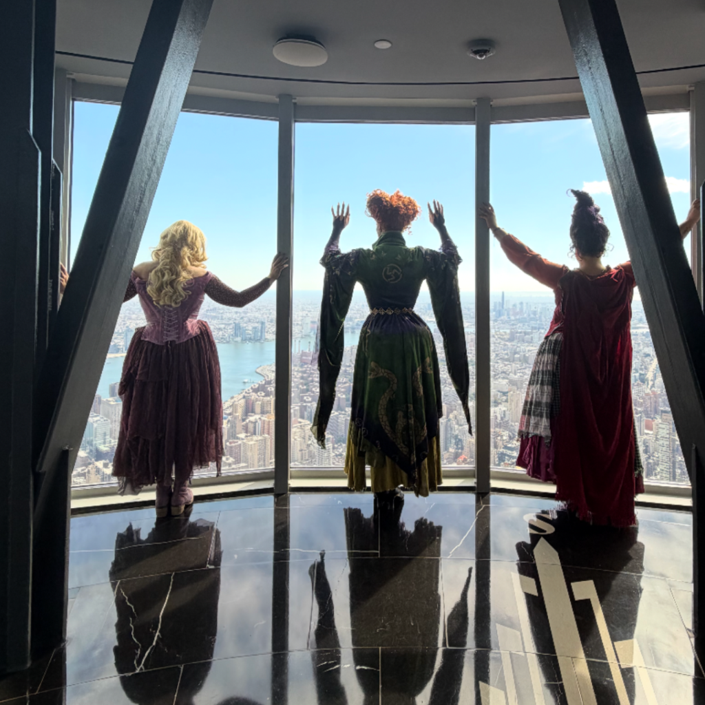 The Sanderson Sisters on top of the world.