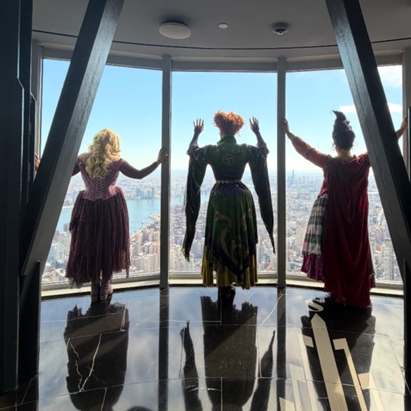 The Sanderson Sisters on top of the world.