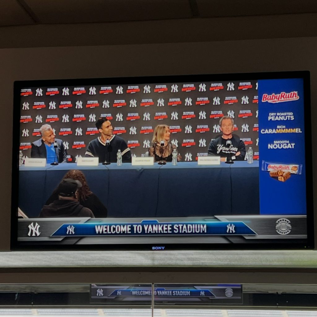 Goings on at Yankee Stadium.